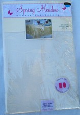 Damask Tablecloth Off White Oblong 60" x 104