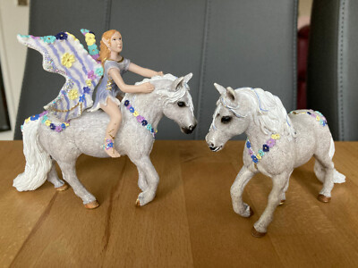 Schleich Bayala Blüten-Elfe mit 2 Elfen-Ponys