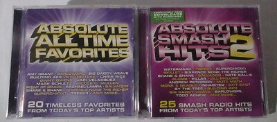 Absolute Smash Hits 2 & All Time Favorites 2 CD Lot Various Artists