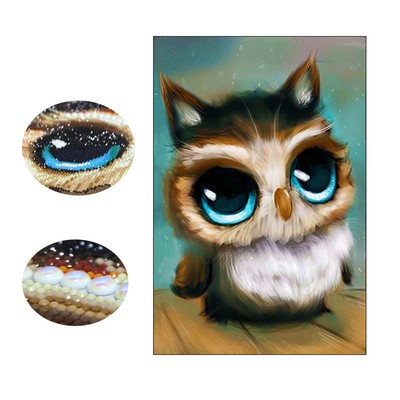 5d Diy Full Diamond Embroidery Animal Owl Painting Bead Crafts