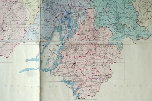Antiquarian 1849 cloth backed sheet map of the County of Mayo. - Picture 11 of 21