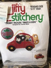 vintage jiffy stitchery merry mouse ornament kit 104