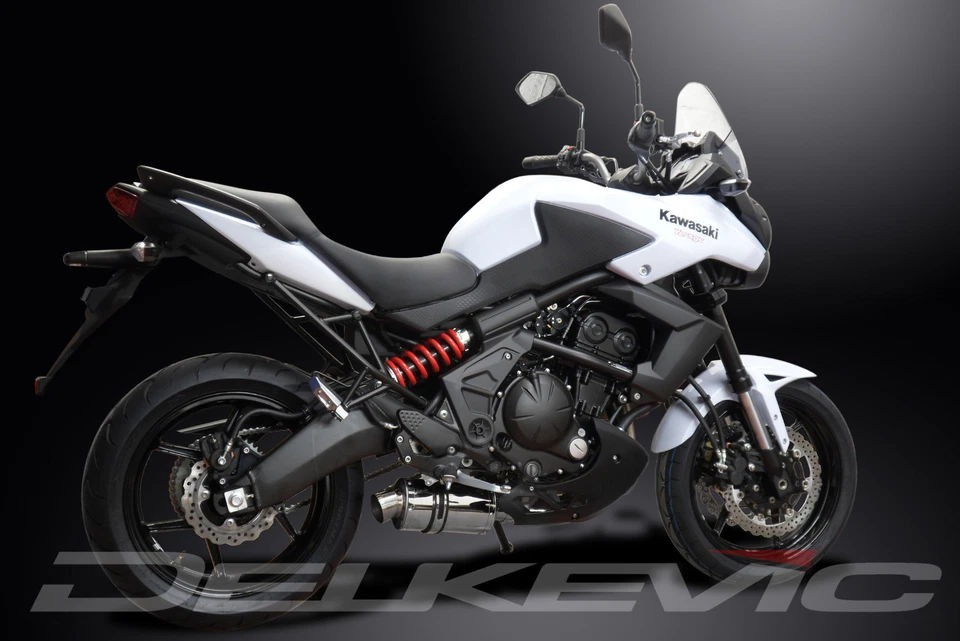 Kawasaki KLE650 Versys 2007-2014 комплект овального глушителя из нержавеющей стали без шнуровки 9 дюймов - Изображение 4 из 4