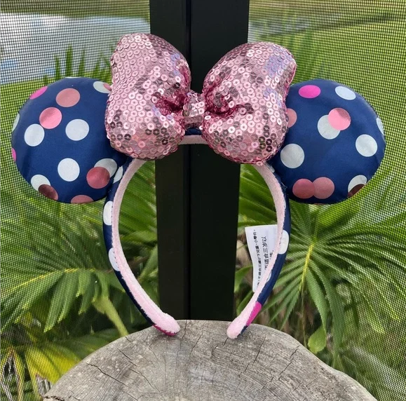 Rock Mickey Mouse Polka Dot Disney Parks Minnie Ears Sequins  display picture 3