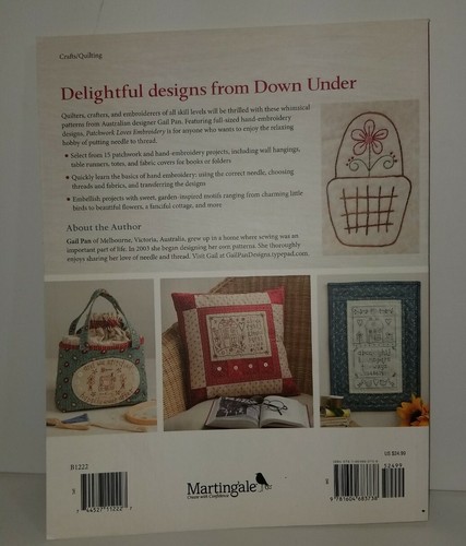 Patchwork Loves Embroidery: Hand Stitches, Pretty Projects, by Gail Pan - Picture 2 of 2