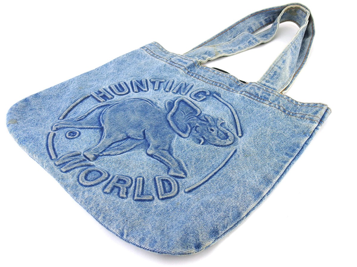 HUNTING WORLD ロゴ デニム メッセンジャーバッグ Amazon.co.jp: ハンティングワールド デニム メッセンジャー