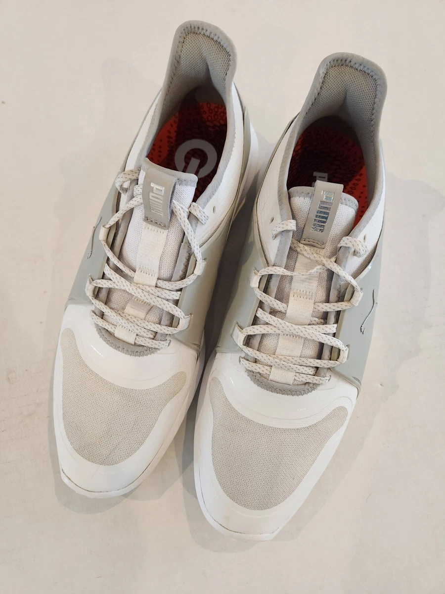 Men s Puma Golf Shoes 10.5 Spikeless White Gray 193000 03 eBay