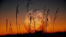 Anime landscape digital art moon sunlight sky Play Gaming Mat Desk