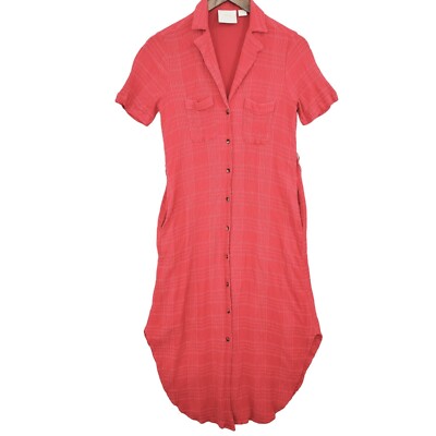 maeve button front shirt dress Maeve Buttonfront Shirt Dress