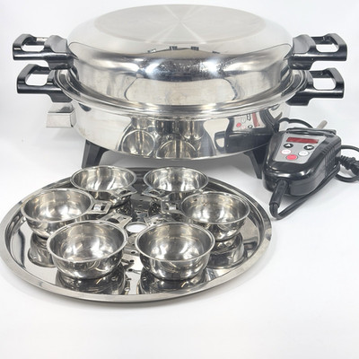 Regal Ware Kitchen Nutrition Electric Skillet Oil Core 012OCU w/ Egg Cups