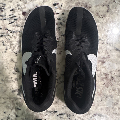 Nike Zoom Rival Men's Track & Field Metal Spikes Black/White Lace-Up DC8725-001
