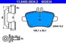 ATE 13.0460-2634.2 Belagsatz für MERCEDES-BENZ