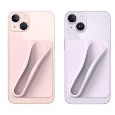 2PCS Silicone Lip Holder for Cell Phone Lipstick Lip Glaze Phone Case Back Ad...