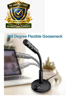 USB Desktop Microphone 3.5mm Omnidirectional PC Laptop Computer Mic for Computer