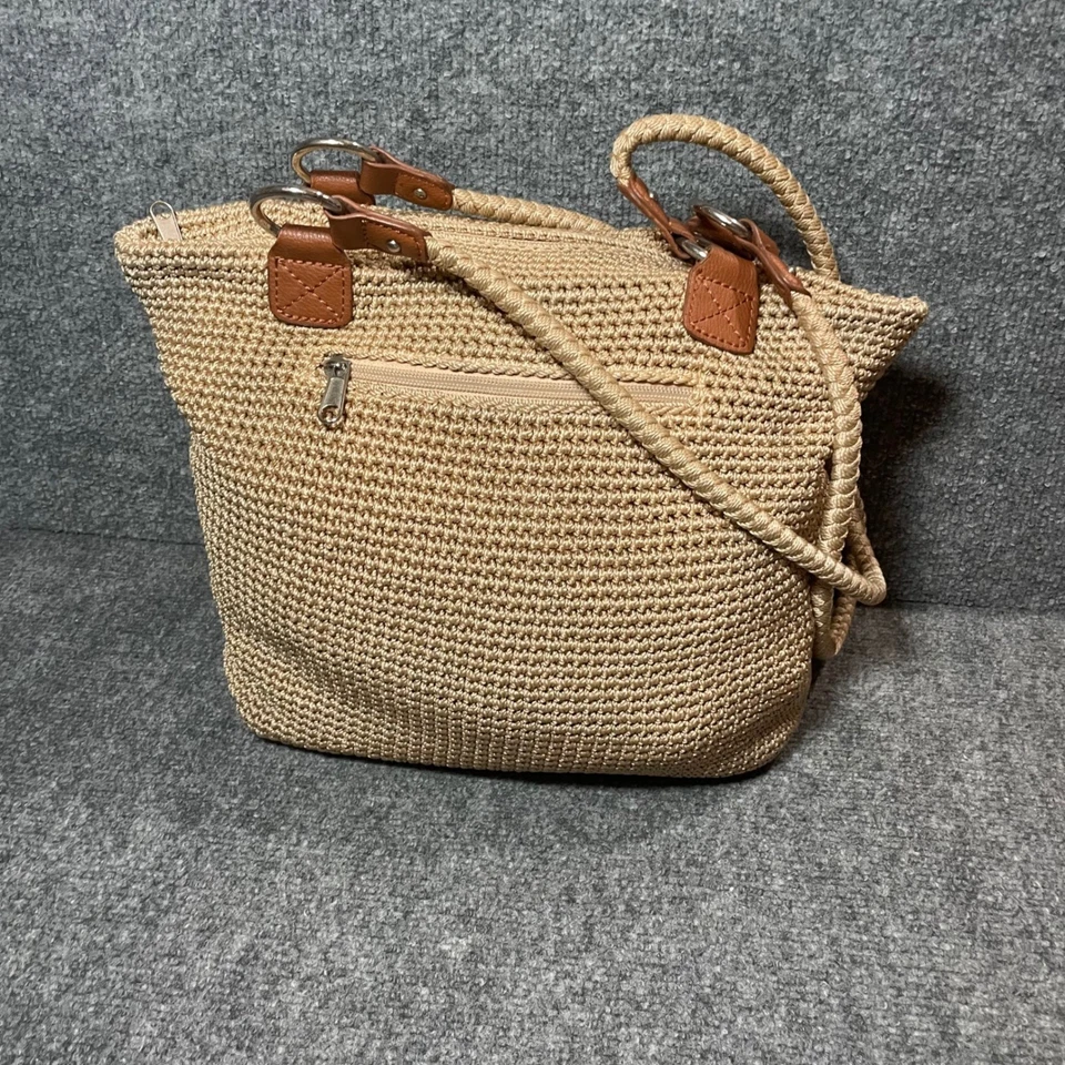 The Sak Crochet Tote Bag Straw Woven Handbag Shoulder Purse - Image 3 of 4