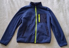 Old Navy Kid Boys Pacific Blue Micro Fleece Zip Jacket Size Medium
