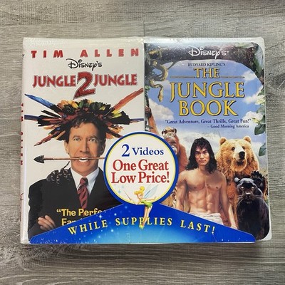 Vintage Disney The JUNGLE BOOK & Jungle 2 Jungle VHS Duo Pack Brand New Sealed 