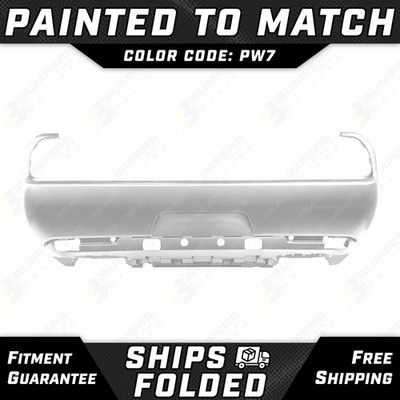 NEW Painted *PW7 - White* Rear Bumper Cover for 2015-2023 Dodge Challenger 15-23