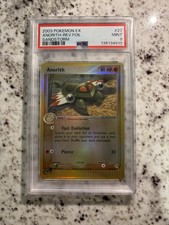 Anorith 27/100 EX Sandstorm Reverse Holo PSA 9