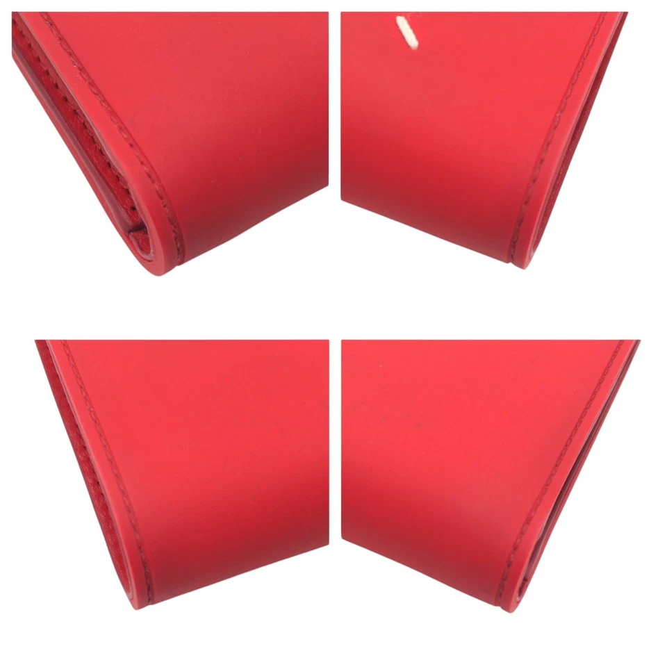 Maison Margiela Bifold S35UI0425 Cartera Compacta Unisex Rojo Goma Foto 3 de 4