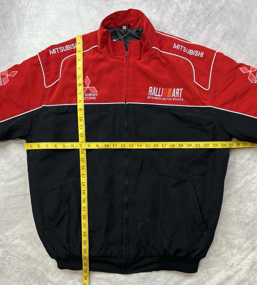 Vintage Mitsubishi Ralliart Racing Jacket Size XL Racing Motors - Image 4 of 4