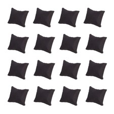 1box Velvet Pillow Jewelry Bracelet Watch Display with Sponge Rectangle Black