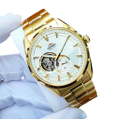 Orient Automatic Sapphire Crystal White Dial Stainless Men's Watch RN-AR0007S