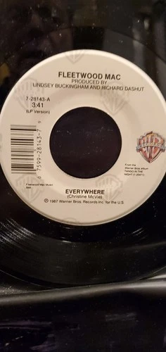 FLEETWOOD MAC 7" 45 RPM "Everywhere" & "When I See You Again"  VG+ condition