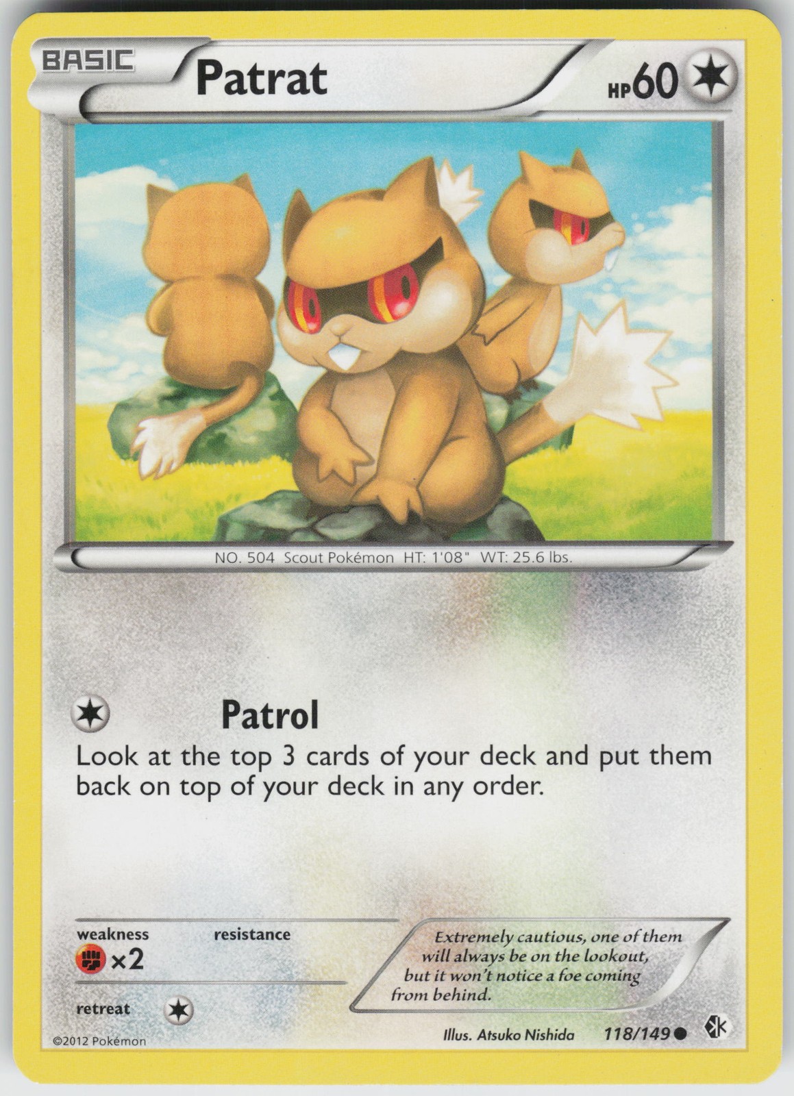 Pokemon Patrat 118/149 Boundaries Crossed Normal card