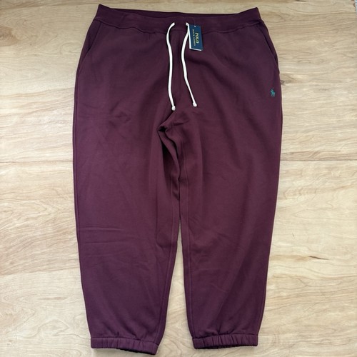 Ralph Lauren Polo RL Fleece Jogginghose Herren Gr. 2XB weinrot rot Joggers Neu mit Etikett