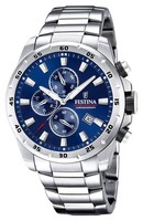 Festina Chronograph Blaues Zifferblatt Edelstahlarmband F20463/2 Uhr