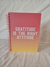 Spiral Notebook 'Gratitude Is The Attitude' Ruled Line