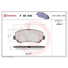 Satz Bremsbeläge Bremsklötze vorne für Mazda CX-5 KE KF | 24073339