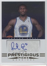 2012-13 Prestige Prestigious Picks Signatures Festus Ezeli #74 Auto 0q0