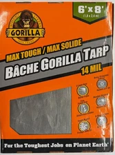 Gorilla Bache Gorilla Tarp 6' x 8' 14mil