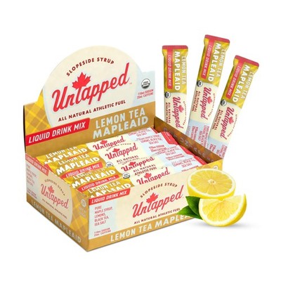 Untapped Lemon Tea Mapleaid  20 SingleServe Packets | Organic Maple Syrup, Le...