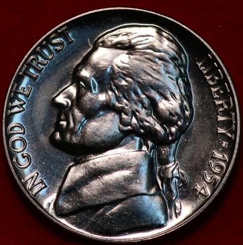 1954-P Jefferson Nickel Proof — photo from the most recent tracked eBay sale