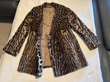 Damen Echtpelz Mantel Leopard Gr S Neuwertig