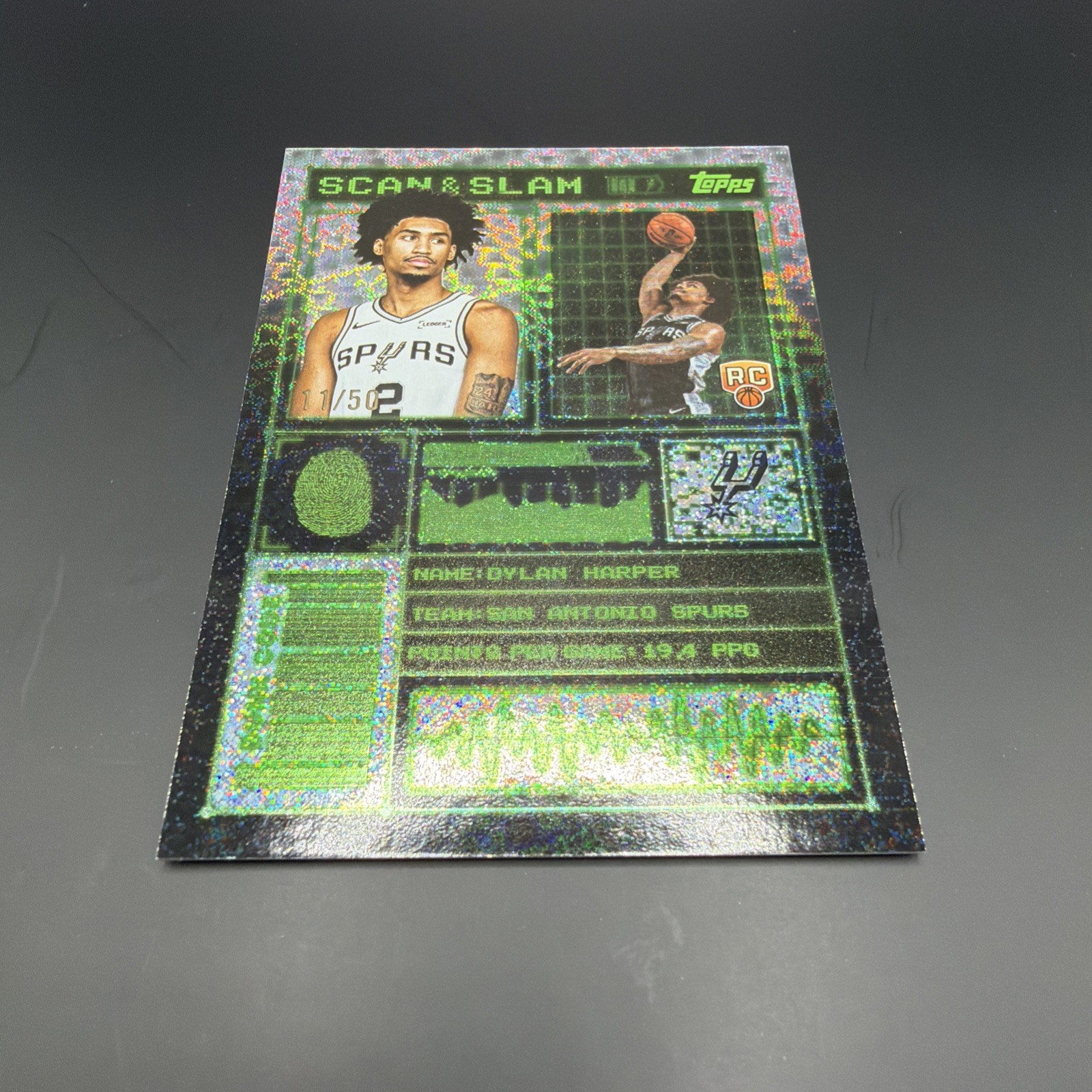 2025-26 Topps Basketball Dylan Harper Scan And Slam Flash Drop #44 / 50