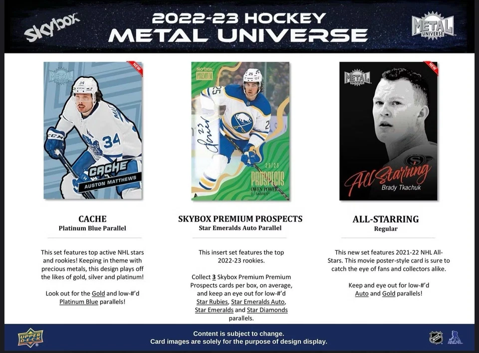 2022-23 Upper Deck Skybox Metal Universe Hockey Hobby Box - Image 4 of 4