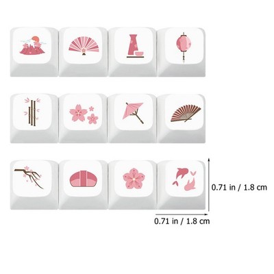  12 Pcs Schlüssel Kappen Mechanische Tastaturschlüsselcap Key Caps