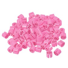 200pcs Clothes Hanger Marker Blank Fit 3.5mm Rod Garment Coding Pink