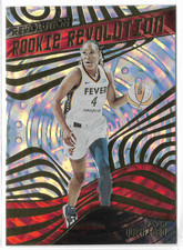 2022 Panini Revolution WNBA Rookie Revolution Fractal #7 Queen Egbo RC Fever