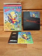 The Simpsons: Bart vs. the World Nintendo Entertainment System Cib Complete 