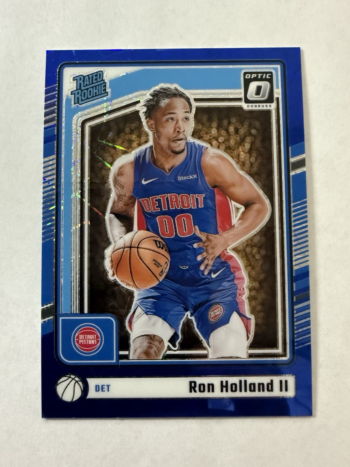 2024-25 Panini Donruss Optic Rated Rookie Ron Holland II #291 Blue Velocity