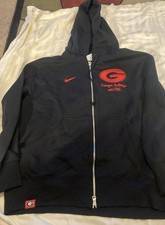 Georgia Bulldogs Nike Therma-Fit Adult Black Hoodie Size M