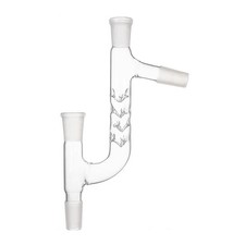 24/29 60mm Four Way Glass Vigreux Distillation Head Lab Chemistry Glassware