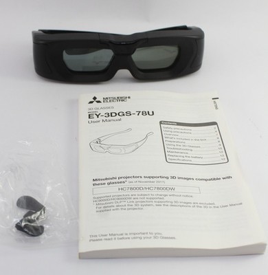 Mitsubishi 3D Glasses for HC7800 Home Theater Projectors (EY-3DGS-78U)