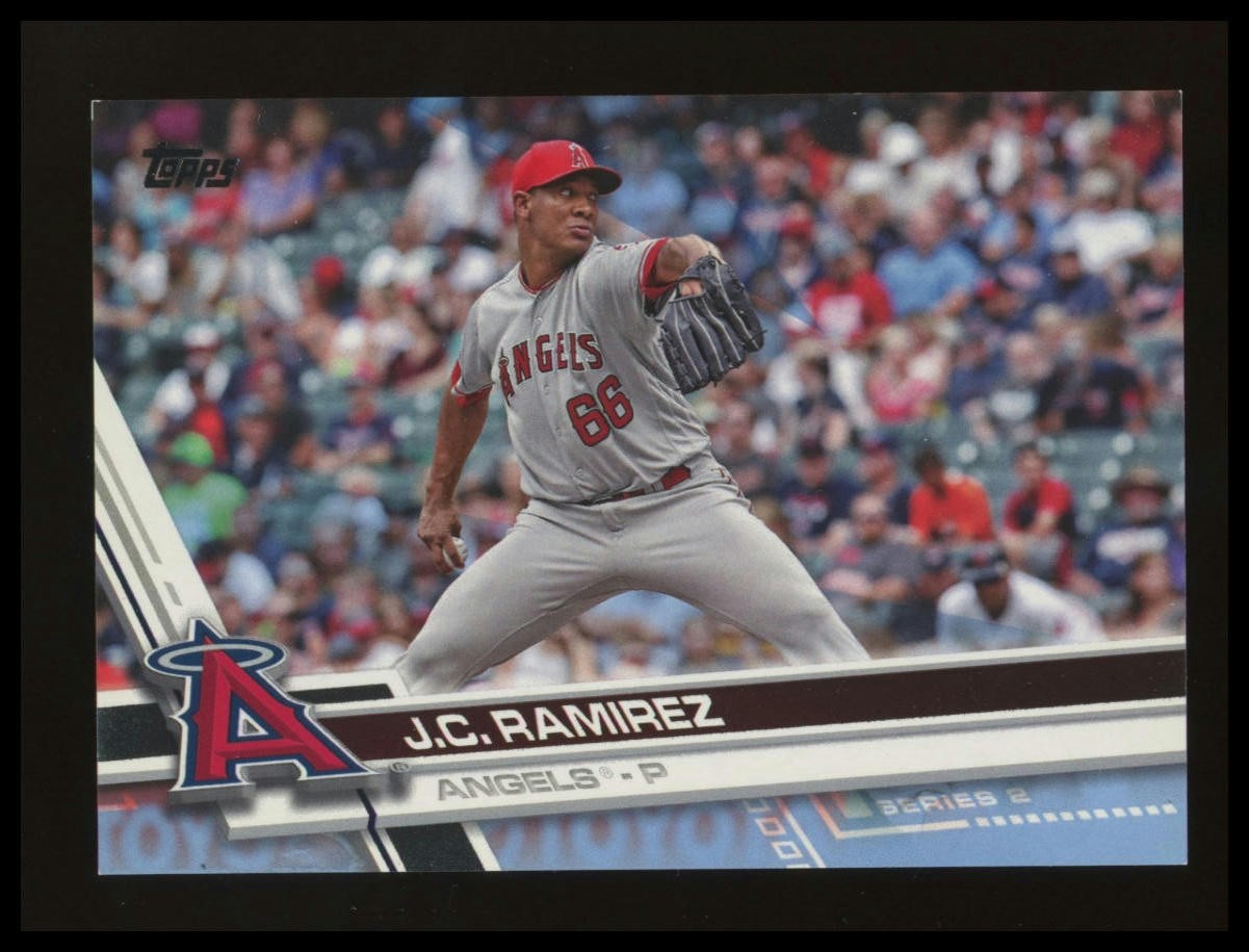 2017 Topps #571 J.C. Ramirez Father's Day Powder Blue #/50