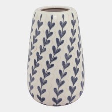 Alfred Read Poole Pottery English Mid Century Freeform YFI Blue Floral Vase 685